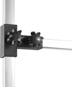 Tectake - Honden Trimtafel Met Twee Lussen - Zwart/zilver- 402893 -Huisdier Benodigdheden 1003x1200