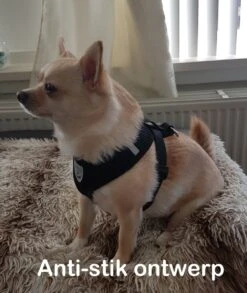 Luxyana® Hondentuigje - S - 28-32cm - Geschikt Voor Kleine Honden En Als Kattenharnas - Easy Step-in Hondentuigje Voor De Kleine Hond Of Kat - Inclusief Bijpassend Riempje - Zwart -Huisdier Benodigdheden 1012x1200 2