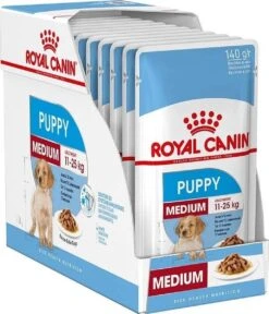 Royal Canin Shn Medium Puppy Pouch - Hondenvoer - 10 X 140 G -Huisdier Benodigdheden 1029x1200 1