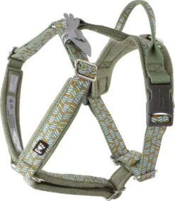 Hurtta Hondentuig - Hondenharnas - Y-harness - Kleur: Hedge - Maat:55-65 Cm
