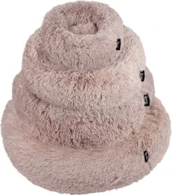 District 70 FUZZ - Hondenmand Comfortabel En Zacht Pluche - Zand, Oudroze, Donkergrijs En Lichtgrijs In S/M/L/XL - Maat: Large, Kleur: Zand -Huisdier Benodigdheden 1053x1200