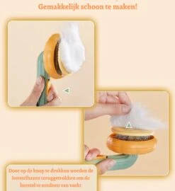 Merkloos Kattenborstel - Hondenborstel - Kattenkam - Pompoen Borstel - Kattenhaar - Haarverwijderaar Voor Huisdieren - Huisdierhaar Verwijderaar -Huisdier Benodigdheden 1096x1200