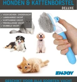Professionele Kattenborstel/Hondenborstel + BONUS - Bovenvacht | Ondervacht - Langharige | Kortharige - Haarverwijderaar Voor Huisdieren - Kattenkam - Hondenkam -Huisdier Benodigdheden 1137x1200