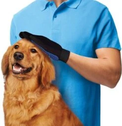 Vacht Verzorgingsborstel Voor Huisdieren - Blauw - LimitedDeals - Voor Honden Katten Konijnen Paarden - Tevens Massage Handschoen Voor Dieren! - Goed Voor De Verzorging Van De Vacht -Huisdier Benodigdheden 1162x1200 1