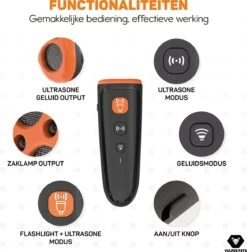 Vulpes Pets® Ultrasone Anti Blaf Apparaat – 3-in-1 Anti Blaf Apparaat Pro - Diervriendelijk & Zonder Schok - Alternatief Anti Blafband - Voor Kleine & Grote Honden - Audio - Flashlight - USB-Oplaadbaar -Huisdier Benodigdheden 1177x1200