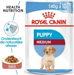 Royal Canin Shn Medium Puppy Pouch - Hondenvoer - 10 X 140 G -Huisdier Benodigdheden 1179x1200 6