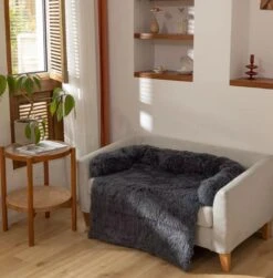 Zootic Fluffy Hondenkussen Hondenmand Hondenbed - Grijs 100 X 90 Cm -Huisdier Benodigdheden 1180x1200 4