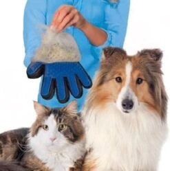 Vacht Verzorgingsborstel Voor Huisdieren - Blauw - LimitedDeals - Voor Honden Katten Konijnen Paarden - Tevens Massage Handschoen Voor Dieren! - Goed Voor De Verzorging Van De Vacht -Huisdier Benodigdheden 1189x1200 3