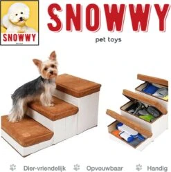 SNOWWY - Hondentrap Met Opslagruimte - Honden Loopplank Met Handige Opslagvakje - Hondenloopplanken - Inklapbaar - Huisdier Opstap - Hondentrapje - Bruin 12 SNOWWY - Hondentrap Met Opslagruimte - Honden Loopplank Met Handige Opslagvakje - Hondenloopplanken - Inklapbaar - Huisdier Opstap - Hondentrapje - Bruin -Huisdier Benodigdheden 1190x1200 9