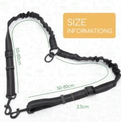 Nobleza Splitter Hondenriem - Dubbel Aanlijnriem Voor Honden - Splitter Verstelbaar - Zwart -Huisdier Benodigdheden 1191x1200 1