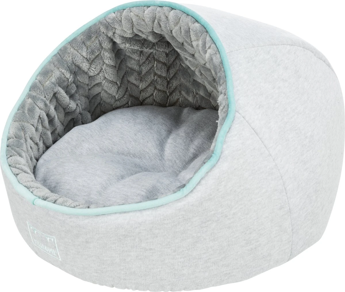 Trixie Hondenmand Iglo Junior Lichtgrijs / Mintgroen - 40X40X27 CM 3 Trixie Hondenmand Iglo Junior Lichtgrijs / Mintgroen - 40X40X27 CM