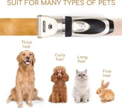 Nobleza B78 - Dieren Tondeuse Set - 4 Opzetkammen - Voor Huisdieren Katten & Honden - Draadloos 16 Nobleza B78 - Dieren Tondeuse Set - 4 Opzetkammen - Voor Huisdieren Katten & Honden - Draadloos -Huisdier Benodigdheden 1200x1062 1