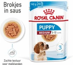 Royal Canin Shn Medium Puppy Pouch - Hondenvoer - 10 X 140 G -Huisdier Benodigdheden 1200x1067 3