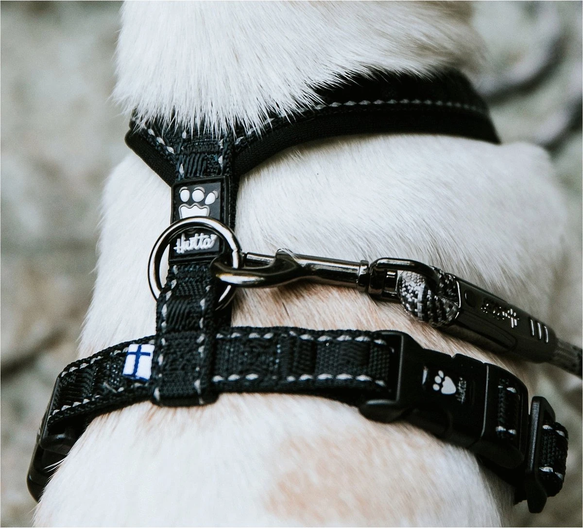 Hurtta Padded Tuig Y-Model Zwart - Hondenharnas - 80 Cm 4 Hurtta Padded Tuig Y-Model Zwart - Hondenharnas - 80 Cm - Afbeelding 2