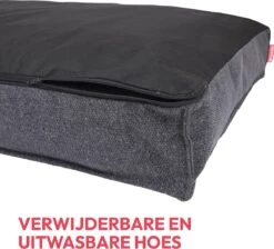 Snoozle Orthopedische Hondenmand - Zacht En Luxe Hondenkussen - Hondenbed - Wasbaar - Hondenmanden - 100 X 70 Cm - Stormy Grey -Huisdier Benodigdheden 1200x1088 2