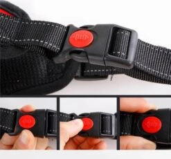 Merkloos Honden Harnas - Hondentuigje - Zwart - L - Borstomvang 63-77cm - 20-35 Kg - Anti Trek - Reflecterend -Huisdier Benodigdheden 1200x1116 1