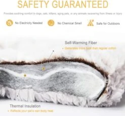 Merkloos Zelfverwarmende Dierendeken Zonder Stroom Thermo Deken Hond Kat Inclusief Adreslabel 70 X 47 Cm -Huisdier Benodigdheden 1200x1118 7