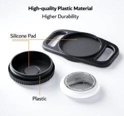 Merkloos Waterdichte Airtag Halsbandhouder (2-pack) Voor Apple AirTag, Plastic En Siliconen Halsbandhoes Anti-verloren Luchttag-hoeshouder Voor Kat Hond GPS-tracker (zwart) -Huisdier Benodigdheden 1200x1126 1