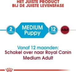 Royal Canin Shn Medium Puppy Pouch - Hondenvoer - 10 X 140 G -Huisdier Benodigdheden 1200x1135 6