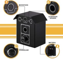 Merkloos Barky® Anti Blaf Apparaat Honden Ultrasoon Hondentrainer Incl Batterij - Anti Blafband Alternatief Veilig & Diervriendelijk - Dog Anti Bark Control -Huisdier Benodigdheden 1200x1140 1