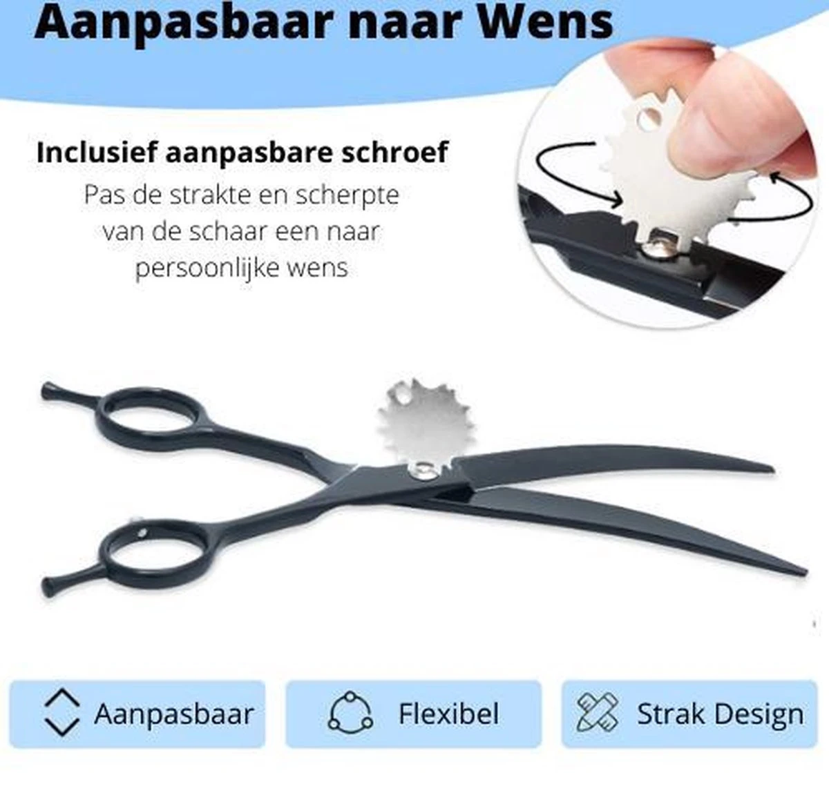Petsify - Professionele 8-delige Huisdier Knipset - Effileerschaar Hond - Kam Hond - Schaar Hond - Katten Kam - Hondenschaar - Trimschaar Voor Honden - Kapperset - Zwart 7 Petsify - Professionele 8-delige Huisdier Knipset - Effileerschaar Hond - Kam Hond - Schaar Hond - Katten Kam - Hondenschaar - Trimschaar Voor Honden - Kapperset - Zwart - Afbeelding 6