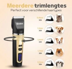 Woodoro Professionele 2-in-1 Hondentondeuse Voor Dikke Vacht – Draadloze Honden Tondeuse & Hondentrimmer – Stille Tondeuse Katten & Honden Trimset -Huisdier Benodigdheden 1200x1157