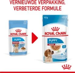 Royal Canin Shn Medium Puppy Pouch - Hondenvoer - 10 X 140 G -Huisdier Benodigdheden 1200x1159 25