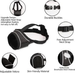 Merkloos Hoog Kwaliteit Muilkorf Met Bedrukt Patroon - Muilkorf Hond - Hondensnuit - Anti Blaf En Bijt - Voor Kleine En Grote Honden Maat M Zwart Reflecterend 12 Merkloos Hoog Kwaliteit Muilkorf Met Bedrukt Patroon - Muilkorf Hond - Hondensnuit - Anti Blaf En Bijt - Voor Kleine En Grote Honden Maat M Zwart Reflecterend -Huisdier Benodigdheden 1200x1160 2