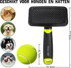 Mister Mill Professionele Set Honden Kattenborstel - Ondervachtkam Plus Slickerborstel -Huisdier Benodigdheden 1200x1163
