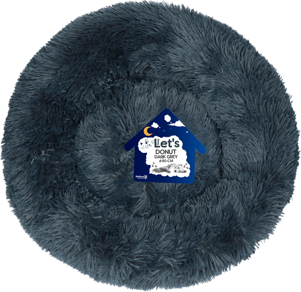 Let’s Sleep Donut - Hondenmand - Donkergrijs - Medium - 1 Stuk 3 Let’s Sleep Donut - Hondenmand - Donkergrijs - Medium - 1 Stuk