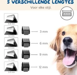Pawwy Dieren Tondeuse Set Draadloos Voor Honden En Katten – Voor Dikke Vacht - Hondentondeuse – Hondentrimmer - Scheerapparaat - Goud -Huisdier Benodigdheden 1200x1165 3