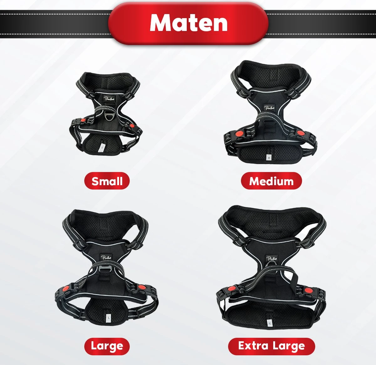 Purrr Fect Hondentuigje - Anti-Trek Tuig - Hondenharnas - Y Tuig Hond - Waterproof - Reflecterend - Verstelbaar - Maat L 10 Purrr Fect Hondentuigje - Anti-Trek Tuig - Hondenharnas - Y Tuig Hond - Waterproof - Reflecterend - Verstelbaar - Maat L - Afbeelding 8