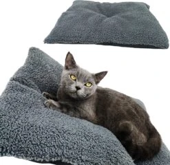 Pochon Pet - Hondenkussen - 70 X 50 Cm - Donkergrijs - Pluche - L -Huisdier Benodigdheden 1200x1167 24