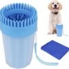 Fuzly - Hondenpoot Reiniger - + Handdoek - Hondenborstel - Hondenverzorging - Verzorging Hond - Hond Wassen - Blauw -Huisdier Benodigdheden 1200x1169