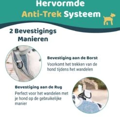 Mmoods Hondentuigje Grijs - Anti-Trek Tuig Voor Puppy's - Hondenharnas Voor Kleine Honden - Reflecterende Halsband Hond - Hondenhalsband Maat S -Huisdier Benodigdheden 1200x1169 3