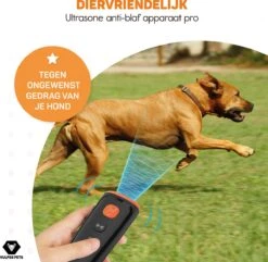 Vulpes Pets® Ultrasone Anti Blaf Apparaat – 3-in-1 Anti Blaf Apparaat Pro - Diervriendelijk & Zonder Schok - Alternatief Anti Blafband - Voor Kleine & Grote Honden - Audio - Flashlight - USB-Oplaadbaar -Huisdier Benodigdheden 1200x1172 1