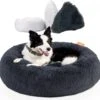 RK® Donut Hondenmand - Zacht Pluche Hondenmand - Hondenbed - 70cm - Hondenkussen - Kattenmand - Grijs Grey -Huisdier Benodigdheden 1200x1172 7