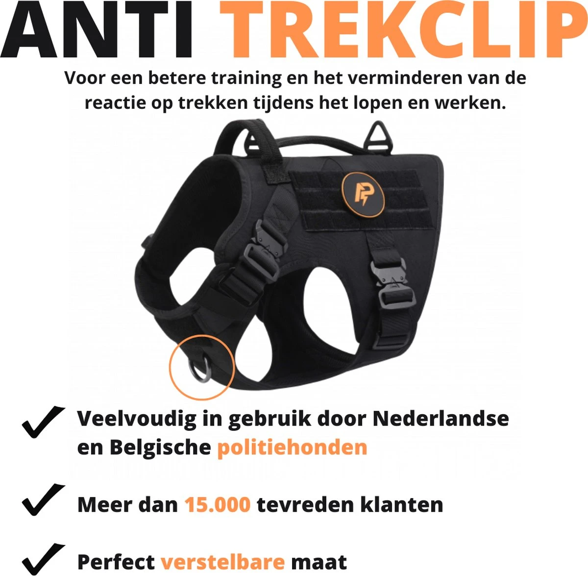 Always Prepared © Pro K9 Hondentuig - Anti Trek - Y Tuig - Middel En Grote Hond - Veiligheidstuig 4 Always Prepared © Pro K9 Hondentuig - Anti Trek - Y Tuig - Middel En Grote Hond - Veiligheidstuig - Afbeelding 2