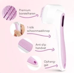 Lubadoo® - Kattenborstel - Hondenborstel - Kattenkam - Kattenhaar - Hondenhaar - Huisdierhaar Verwijderaar - Haarverwijderaar Voor Huisdieren - Langharig - Kortharig - Roze -Huisdier Benodigdheden 1200x1184 2