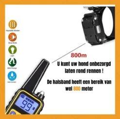 W&Z® Anti Blafband Inclusief Afstandsbediening- 3-60KG - Diervriendelijk - Zonder Schok - Vibratie/Audio/Licht - Anti Blaf Band - Water Bestendig -Huisdier Benodigdheden 1200x1190 2