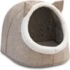 Merkloos Opvouwbaar Kattenhuis - En Hondennest – Cat House - Kattenhol - Cat Cave - Beige -Huisdier Benodigdheden 1200x1191 7