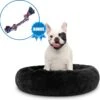 Pawzle Hondenmand - Donut Hondenkussen - Kattenmand - Bed Voor Honden & Katten - Wasbaar - 80cm - Zwart -Huisdier Benodigdheden 1200x1192 6