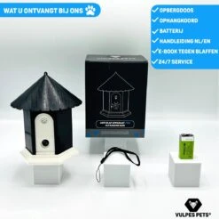 Vulpes Pets® Anti Blaf Apparaat Pro - Anti Blafband Voor Alle Honden - Luxe Hondentrainer - Diervriendelijk & Zonder Schok - Inclusief 9V Batterij - Waterbestendig - Ophangbaar - Instelbare Ultrasone Niveauregeling - 4 Standen 24 Vulpes Pets® Anti Blaf Apparaat Pro - Anti Blafband Voor Alle Honden - Luxe Hondentrainer - Diervriendelijk & Zonder Schok - Inclusief 9V Batterij - Waterbestendig - Ophangbaar - Instelbare Ultrasone Niveauregeling - 4 Standen -Huisdier Benodigdheden 1200x1193 4