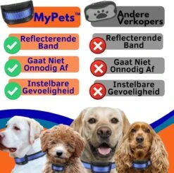 MyPets™ Anti-blafband - Anti Blaf Apparaat - Voor Kleine Honden En Grote Honden - Diervriendelijk - Opvoedingshalsband - Trainingshalsband - 2022/2023 Versie - Inclusief Batterijen -Huisdier Benodigdheden 1200x1194 2
