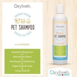 Oxyfresh Pets Hondenshampoo & Kattenshampoo - 237ml - Diervriendelijke Shampoo Voor Honden En Katten Zonder Irriterende Bestanddelen -Huisdier Benodigdheden 1200x1197