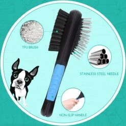 Nobleza 3 Delige Hondenborstel Set – Hondenkam - Kattenkam - Borstels – Dierverzorging - Dierenverzorging - Blauw -Huisdier Benodigdheden 1200x1200 104