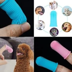 Doodadeals® 4 Stuks Siliconen Honden Tandenborstel - Tanden Borstel Hond - Silicone Dog Tootbrush - Multikleur -Huisdier Benodigdheden 1200x1200 1051
