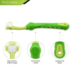 Merkloos Tandenborstel - Voor Huisdieren - Honden - 3 Zijdig - Multi-Hoek - Schoonmaken - Tanden - Slechte Adem - Tandsteen - Tandenborstel - Gezondheid - Blauw -Huisdier Benodigdheden 1200x1200 1063