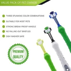 Merkloos Tandenborstel - Voor Huisdieren - Honden - 3 Zijdig - Multi-Hoek - Schoonmaken - Tanden - Slechte Adem - Tandsteen - Tandenborstel - Gezondheid - Blauw -Huisdier Benodigdheden 1200x1200 1064