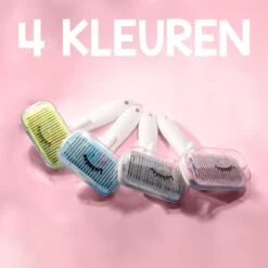 Lubadoo® - Kattenborstel - Hondenborstel - Kattenkam - Kattenhaar - Hondenhaar - Huisdierhaar Verwijderaar - Haarverwijderaar Voor Huisdieren - Langharig - Kortharig - Roze -Huisdier Benodigdheden 1200x1200 116